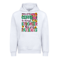 White may your coffee be always stronger than your patie Urban Hoodie - Zillion Design Studio