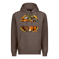 Coffee Personalized Fall Pumpkin Premium Hoodie - texasbilliewilder