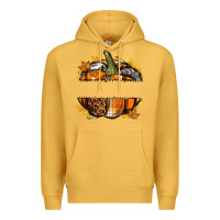 Mustard Personalized Fall Pumpkin Premium Hoodie - texasbilliewilder