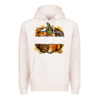 Pale Pink Personalized Fall Pumpkin Premium Hoodie - texasbilliewilder