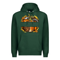 Sports Green Personalized Fall Pumpkin Premium Hoodie - texasbilliewilder