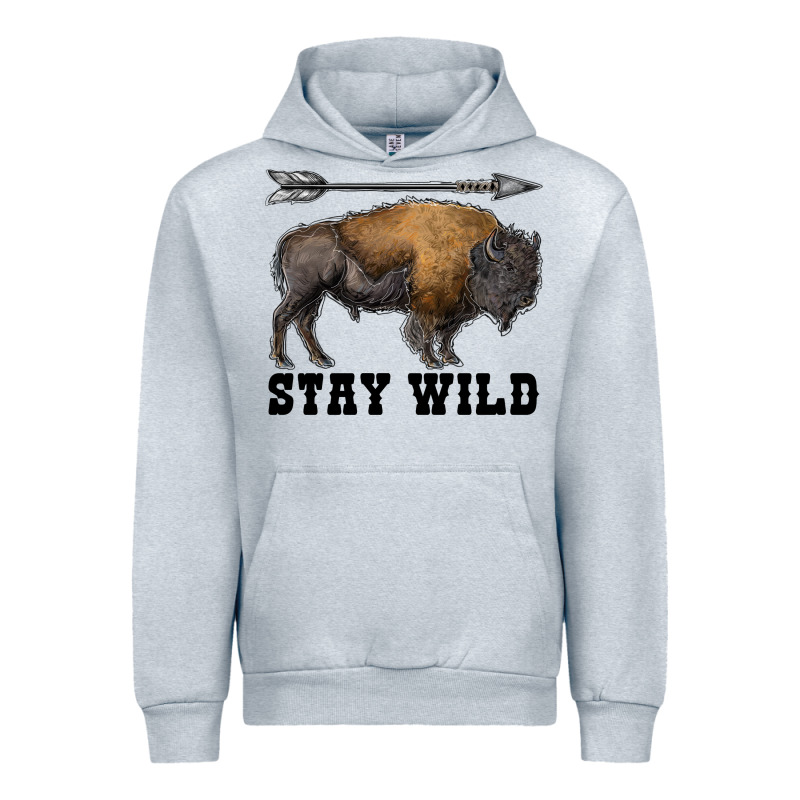 Stay Wild Bison Urban Hoodie by RanaPortraitStore | Teevron