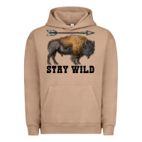 Pigment Burro stay wild bison Urban Hoodie - RanaPortraitStore