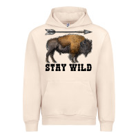 Sandshell stay wild bison Urban Hoodie - RanaPortraitStore