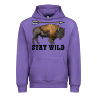 Tulip stay wild bison Urban Hoodie - RanaPortraitStore