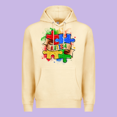 Autism Puzzle Pieces Premium Hoodie Designed By Zillion Design Studio