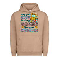 Pigment Burro may your coffee be always stronger than your passe Urban Hoodie - Zillion Design Studio