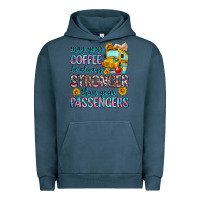 Pigment Midnight Navy may your coffee be always stronger than your passe Urban Hoodie - Zillion Design Studio