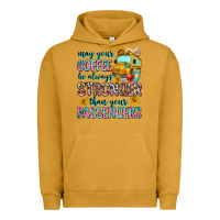 Pigment Peanut Butter may your coffee be always stronger than your passe Urban Hoodie - Zillion Design Studio