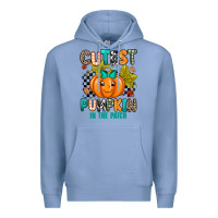 Colony Blue Cutest Pumpkin In The Patch Premium Hoodie - texasbilliewilder