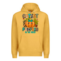 Mustard Cutest Pumpkin In The Patch Premium Hoodie - texasbilliewilder
