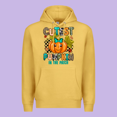 Cutest Pumpkin In The Patch Premium Hoodie Designed By Texasbilliewilder