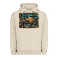 Pigment French Oak stay wild aztec bison Urban Hoodie - RanaPortraitStore