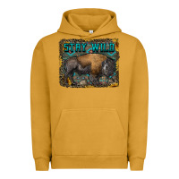 Stay Wild Aztec Bison Urban Hoodie | Teevron
