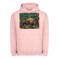 Pigment Salmon stay wild aztec bison Urban Hoodie - RanaPortraitStore