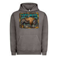 Pigment Tornado stay wild aztec bison Urban Hoodie - RanaPortraitStore