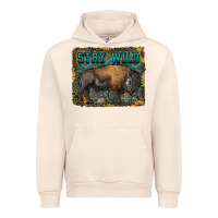 Sandshell stay wild aztec bison Urban Hoodie - RanaPortraitStore