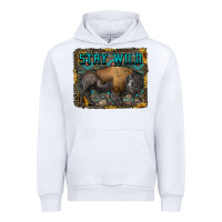 White stay wild aztec bison Urban Hoodie - RanaPortraitStore