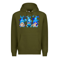 Army Green autism gnomes Premium Hoodie - Zillion Design Studio