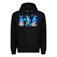 Black autism gnomes Premium Hoodie - Zillion Design Studio