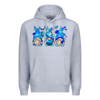 Heather Grey autism gnomes Premium Hoodie - Zillion Design Studio