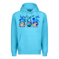 Ocean Blue autism gnomes Premium Hoodie - Zillion Design Studio