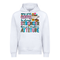 White may your coffee be always stronger than your daugh Urban Hoodie - Zillion Design Studio