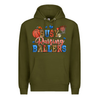Army Green busy raising ballers basketball Premium Hoodie - Zillion Design Studio