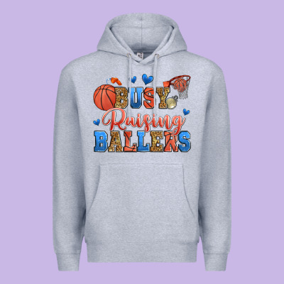 Busy Raising Ballers Basketball Premium Hoodie Designed By Zillion Design Studio