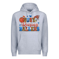 Heather Grey busy raising ballers basketball Premium Hoodie - Zillion Design Studio