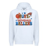 White busy raising ballers basketball Premium Hoodie - Zillion Design Studio