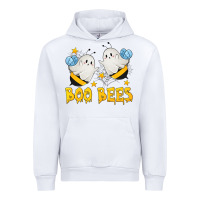 White Boo Bees Urban Hoodie - texasbilliewilder
