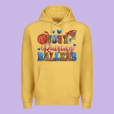 Busy Raising Ballers Basketball Premium Hoodie Designed By Zillion Design Studio