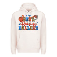 Pale Pink busy raising ballers basketball Premium Hoodie - Zillion Design Studio