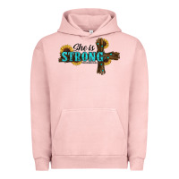 Pigment Salmon she i̇s strong western cross Urban Hoodie - RanaPortraitStore