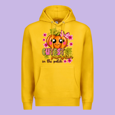 Cutest Pumpkin In The Patch Premium Hoodie Designed By Texasbilliewilder