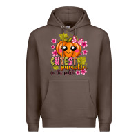 Coffee Cutest Pumpkin In The Patch Premium Hoodie - texasbilliewilder