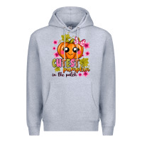 Heather Grey Cutest Pumpkin In The Patch Premium Hoodie - texasbilliewilder