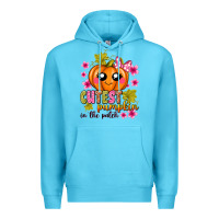Ocean Blue Cutest Pumpkin In The Patch Premium Hoodie - texasbilliewilder