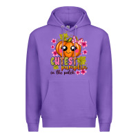 Purple Cutest Pumpkin In The Patch Premium Hoodie - texasbilliewilder