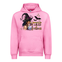 Fuchsia Pink Black Witch Vibes Urban Hoodie - texasbilliewilder