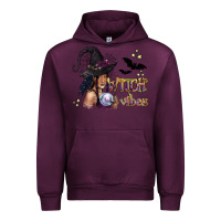 Mauve Wine Black Witch Vibes Urban Hoodie - texasbilliewilder