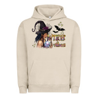Pigment French Oak Black Witch Vibes Urban Hoodie - texasbilliewilder