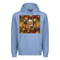 Colony Blue christmas highland cow tumbler Premium Hoodie - RanaPortraitStore