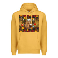 Mustard christmas highland cow tumbler Premium Hoodie - RanaPortraitStore