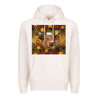 Pale Pink christmas highland cow tumbler Premium Hoodie - RanaPortraitStore