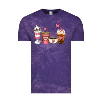 Cloud Purple Mommy coffee Vintage Tee - Artiststas