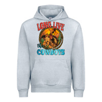 Heather Grey long live the cowboys Urban Hoodie - Zillion Design Studio