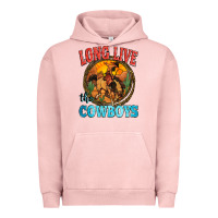 Pigment Salmon long live the cowboys Urban Hoodie - Zillion Design Studio