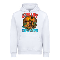 White long live the cowboys Urban Hoodie - Zillion Design Studio